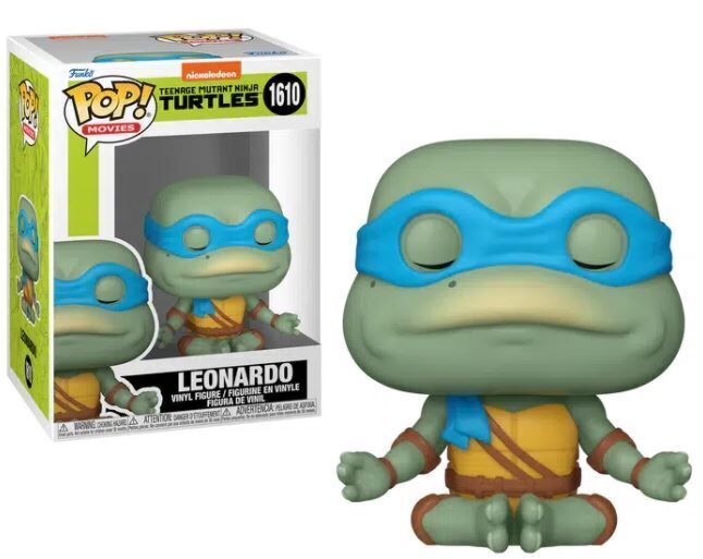 FUNKO POP MOVIES TEENAGE MUTANT NINJA TURTLES LEONARDO MEDITATING 1610 VINYL FIGURE