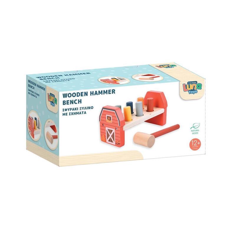 LUNA TOYS ΣΦΥΡΑΚΙ ΞΥΛΙΝΟ ΜΕ ΣΧΗΜΑΤΑ 622873
