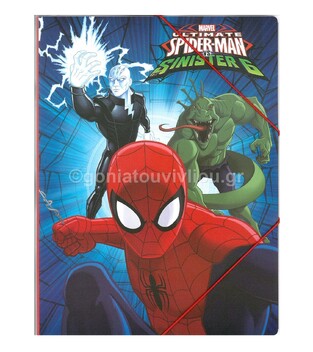 GIM ΠΛΑΣΤΙΚΟΣ ΦΑΚΕΛΟΣ ΝΤΟΣΙΕ ΜΕ ΛΑΣΤΙΧΟ A4 SPIDERMAN 66515