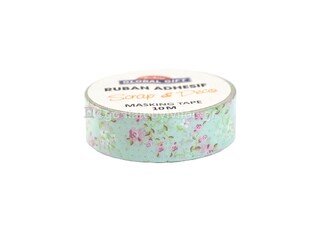 GLOBAL GIFT MASKING TAPE ΑΥΤΟΚΟΛΛΗΤΗ ΤΑΙΝΙΑ ΧΕΙΡΟΤΕΧΝΙΑΣ 10m ΒΕΡΑΜΑΝ ΜΕ ΛΟΥΛΟΥΔΙΑ 933061