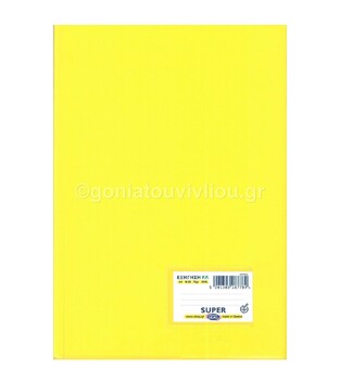 SKAG ΤΕΤΡΑΔΙΟ ΕΞΗΓΗΣΗ ΠΛΑΣΤΙΚΗ A4 (21x29,7cm) 50φ ΕΚΘΕΣΕΩΝ ΚΙΤΡΙΝΗ