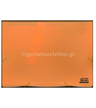 SKAG SYSTEMS ΓΡΑΜΜΑΤΙΟΘΗΚΗ ΝΤΟΣΙΕ ΦΥΣΑΡΜΟΝΙΚΑ A4 (21x29,7cm) ΜΕ ΛΑΣΤΙΧΟ 13 ΘΕΣΕΙΣ FANCY ΧΡΩΜΑΤΑ ΠΟΡΤΟΚΑΛΙ