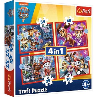 TREFL ΠΑΖΛ 4 ΣΕ 1 (35/48/54/70 ΤΕΜΑΧΙΩΝ) PAW PATROL IN THE CITY 34374