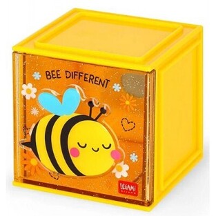 LEGAMI STATIONERY ΚΟΥΤΙ ΑΠΟΘΗΚΕΥΣΗΣ ΓΡΑΦΕΙΟΥ ΜΕ ΑΥΤΟΚΟΛΛΗΤΑ BEE DIFFERENT SBX0005