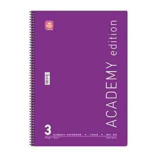 SPECIAL BY TYPOTRUST ΤΕΤΡΑΔΙΟ ΣΠΙΡΑΛ ACADEMY A4 (21x29,7cm) 3 ΘΕΜΑΤΩΝ 90φ ΜΩΒ