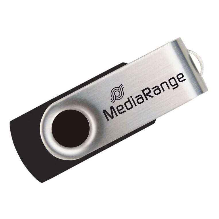 MEDIARANGE USB FLASH DRIVE MEMORY STICK 32GB BLACK SILVER USB 2.0 MR911