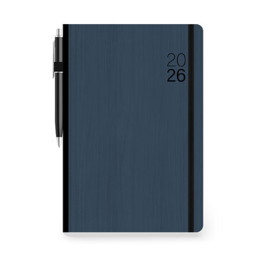 2026 ΗΜΕΡΟΛΟΓΙΟ ΗΜΕΡΗΣΙΟ ECO 17x25cm ΜΠΛΕ ΣΚΟΥΡΟ ΜΕ ΛΑΣΤΙΧΟ ΚΑΙ ΣΤΥΛΟ ΚΑΙ ΣΤΥΛΟ 891655 (ΤΡΙΠΕΡΙΝΑ)