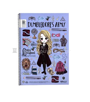 SALKO ΤΕΤΡΑΔΙΟ ΣΠΙΡΑΛ A4 (21x29,7cm) 1 ΘΕΜΑΤΟΣ 30φ HARRY POTTER MAGICAL LUNA LOVEGOOD ΛΙΛΑ 7336