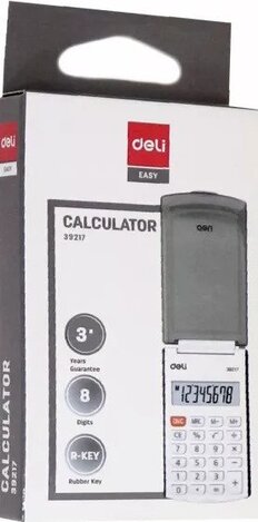 DELI ΑΡΙΘΜΟΜΗΧΑΝΗ EASY PROTECT 8 ΨΗΦΙΩΝ ΜΕ ΚΑΠΑΚΙ ΜΑΥΡΗ E39217