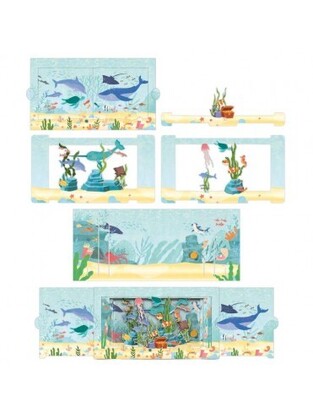 TENDANCES EDITIONS ΕΥΧΕΤΗΡΙΑ ΚΑΡΤΑ PETIT THEATRE 22,4x12cm ΒΥΘΟΣ ΘΑΛΑΣΣΑΣ PT10B