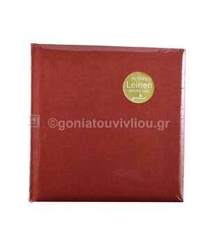 GOLDBUCH ΑΛΜΠΟΥΜ ΦΩΤΟΓΡΑΦΙΩΝ ΥΦΑΣΜΑΤΙΝΟ ΜΕ ΡΙΖΟΧΑΡΤΟ 25x25cm 30φ 24707 ΣΚΟΥΡΟ ΚΟΚΚΙΝΟ ΜΠΟΡΝΤΩ