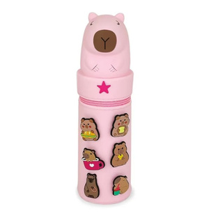 LEBEZ ΚΑΣΕΤΙΝΑ ΒΑΡΕΛΑΚΙ ΜΟΛΥΒΟΘΗΚΗ ΣΙΛΙΚΟΝΗΣ JOY PINS CAPYBARA ΡΟΖ