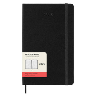 2025 ΗΜΕΡΟΛΟΓΙΟ MOLESKINE LARGE (13x21cm) HARD COVER BLACK DAILY DIARY (ΗΜΕΡΗΣΙΟ ΗΜΕΡΟΛΟΓΙΟ ΕΤΟΥΣ)