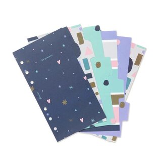 FILOFAX PERSONAL (09,5x17,1cm) ΑΝΤΑΛΛΑΚΤΙΚΟ GOOD VIBES DIVIDERS (ΠΛΑΣΤΙΚΑ ΔΙΑΧΩΡΙΣΤΙΚΑ 6 ΘΕΜΑΤΩΝ) 132903