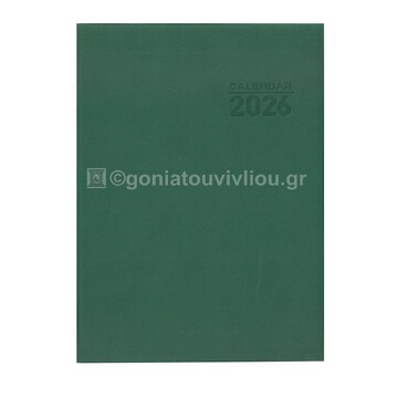 2026 ΗΜΕΡΟΛΟΓΙΟ ΗΜΕΡΗΣΙΟ ΠΥΡΟΓΡΑΦΙΚΟ TESS 21x29cm ΠΡΑΣΙΝΟ 016 (EKDOSIS)