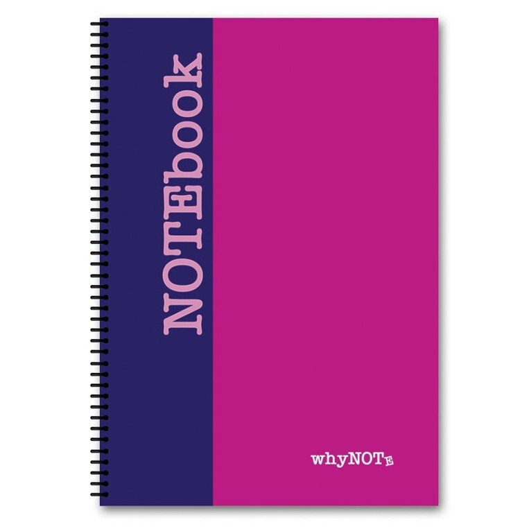 WHYNOTE ΤΕΤΡΑΔΙΟ ΣΠΙΡΑΛ Α4 (21x29,7cm) 4 ΘΕΜΑΤΩΝ 120φ DUAL ΦΟΥΞΙΑ 810014