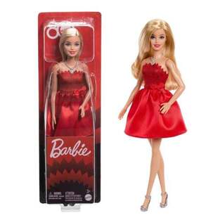 MATTEL ΚΟΥΚΛΑ BARBIE ΜΕ ΚΟΚΚΙΝΟ ΦΟΡΕΜΑ JGD25