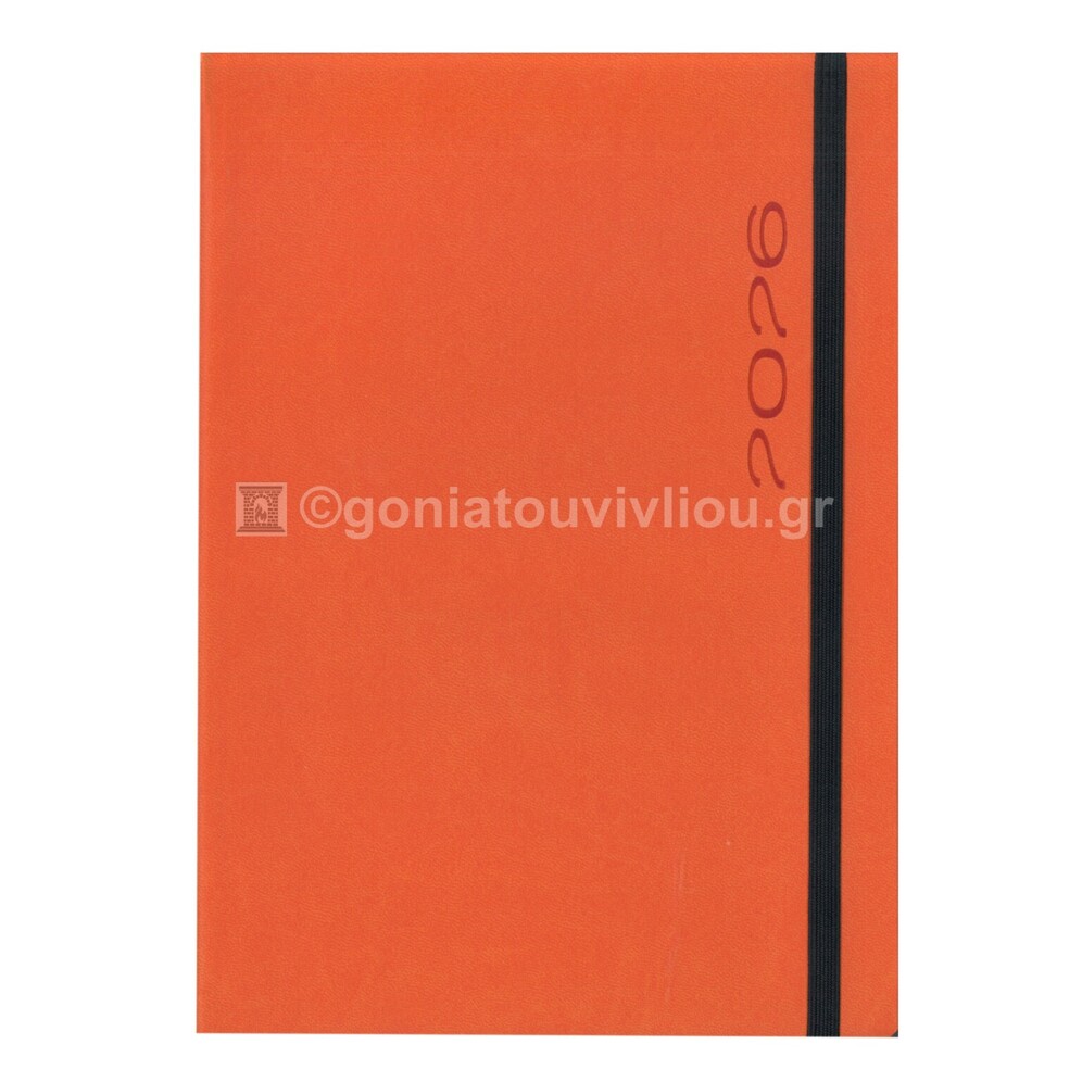 2026 ΗΜΕΡΟΛΟΓΙΟ ΗΜΕΡΗΣΙΟ ΥΠΟΚΙΤΡΙΝΟ 12x17cm FUNKY FLEXY ΠΟΡΤΟΚΑΛΙ ΜΕ ΛΑΣΤΙΧΟ 43 (ΠΛΑΝΟΓΡΑΜΜΑ)