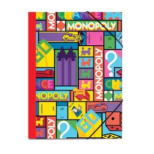 ΦΑΚΕΛΟΣ ΜΕ ΛΑΣΤΙΧΟ ΧΑΡΤΙΝΟΣ 25x35cm MONOPOLY 000483030
