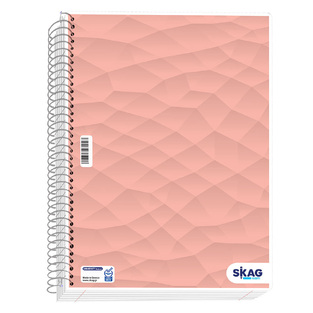 SKAG ΤΕΤΡΑΔΙΟ ΣΠΙΡΑΛ A4 (21x29,7cm) 5 ΘΕΜΑΤΩΝ 150φ UNIVERSITY LAMINATED ABSTRACT ΡΟΔΑΚΙΝΙ 231916
