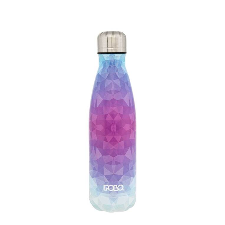 POLO ΜΠΟΥΚΑΛΙ ΘΕΡΜΟΣ STAINLESS STEEL 500ml ΜΩΒ ΡΟΖ ΜΕ ΒΕΡΑΜΑΝ ΛΕΠΤΟΜΕΡΕΙΕΣ 949004SET3