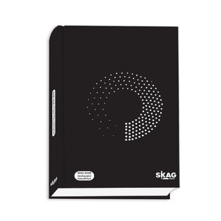 SKAG 2024 2025 ΗΜΕΡΟΛΟΓΙΟ ΑΚΑΔΗΜΑΙΚΟ ΗΜΕΡΗΣΙΟ 14x21cm (ΣΕΠΤΕΜΒΡΙΟΣ 2024 ΑΥΓΟΥΣΤΟΣ 2025) BLACK AND WHITE ΠΟΥΑ ΚΥΚΛΟΣ 300643
