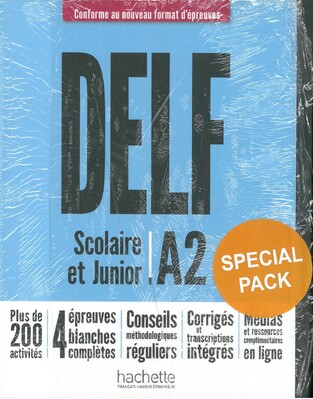 SUPER PACK DELF SCOLAIRE ET JUNIOR A2 NOUVEAU FORMAT ΕΤ DELF SCOLAIRE ΕΤ JUNIOR A2 POUR LA GRECE (AVEC DVD-ROM ET FICHIER RESSOURCES)