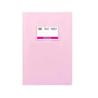 SPECIAL BY TYPOTRUST ΤΕΤΡΑΔΙΟ ΕΞΗΓΗΣΗ ΠΛΑΣΤΙΚΗ ΜΕ ΚΑΛΥΜΜΑ 17x25cm 50φ ΡΙΓΕ PASTEL ΡΟΖ 4409