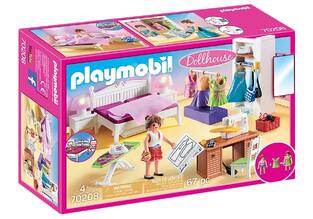 PLAYMOBIL DOLLHOUSE ΠΑΙΧΝΙΔΙ ΥΠΝΟΔΩΜΑΤΙΟ ΜΕ ΑΤΕΛΙΕ ΡΑΠΤΙΚΗΣ 70208