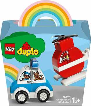 LEGO DUPLO FIRE HELICOPTER AND POLICE CAR 10957
