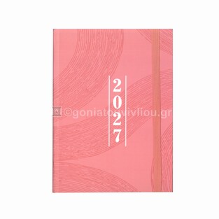 2027 ΗΜΕΡΟΛΟΓΙΟ ΗΜΕΡΗΣΙΟ 12x17cm MONOCHROME ΣΟΜΟΝ ΜΕ ΛΑΣΤΙΧΟ 587888 (TESORO)