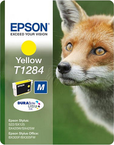 EPSON T1284 S22 SIZE M YELLOW INK CRTR