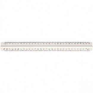 M+R ΧΑΡΑΚΑΣ ΠΛΑΣΤΙΚΟΣ ΜΕ ΡΑΧΗ 30cm 1331010 ΛΕΥΚΟΣ
