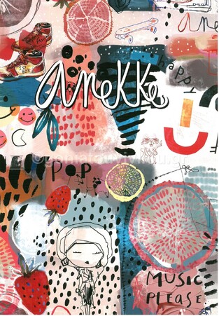 ANEKKE ΤΕΤΡΑΔΙΟ ΚΑΡΦΙΤΣΑ 17x25cm 38φ MUSIC PLEASE