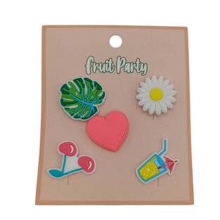 FUNKY FISH ΔΙΑΚΟΣΜΗΤΙΚΑ PINS 5τεμ FRUIT PARTY no1 300 30184