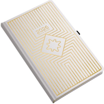 2026 ΗΜΕΡΟΛΟΓΙΟ ΗΜΕΡΗΣΙΟ 13x21cm GATSBY ΛΕΥΚΟ ΜΕ ΣΤΥΛΟΘΗΚΗ 626441394 (UNIPAP)