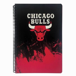 NBA BACK ME UP ΤΕΤΡΑΔΙΟ ΣΠΙΡΑΛ A4 (21x29,7cm) 2 ΘΕΜΑΤΩΝ 70φ CHICAGO BULLS 378 16440