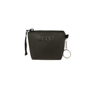 POLO ΠΟΡΤΟΦΟΛΙ ΜΠΡΕΛΟΚ MINI WALLET ΑΠΟ ΔΕΡΜΑΤΙΝΗ ΜΑΥΡΟ ΤΕΤΡΑΓΩΝΟ 938004