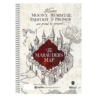 SALKO ΤΕΤΡΑΔΙΟ ΣΠΙΡΑΛ A4 (21x29,7cm) 1 ΘΕΜΑΤΟΣ 30φ HARRY POTTER THE MARAUDERS MAP ΜΠΕΖ 7196