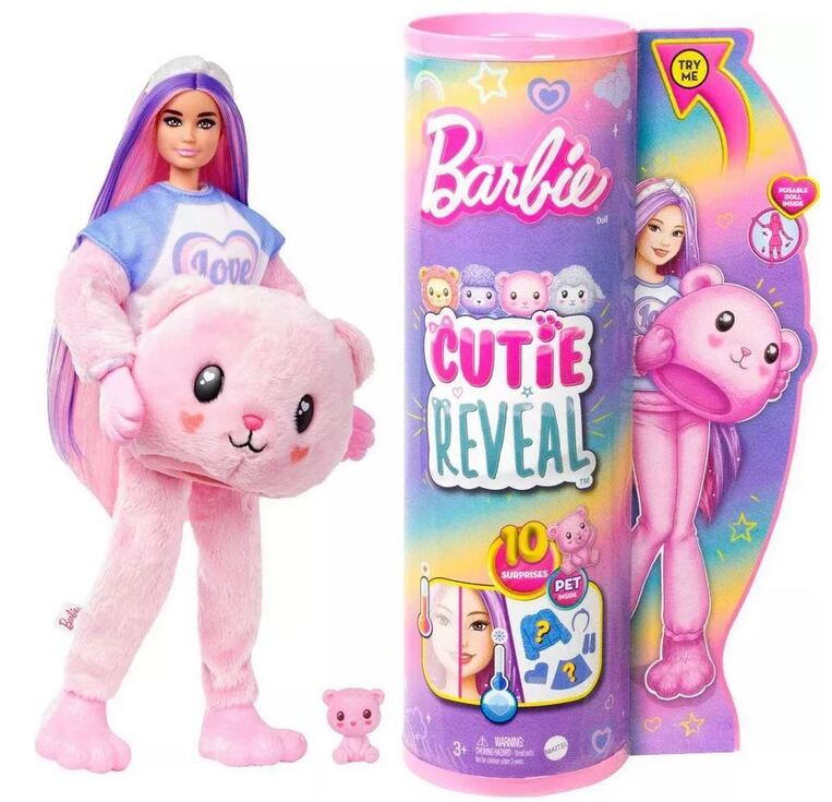 MATTEL ΚΟΥΚΛΑ BARBIE CUTIE REVEAL ΑΡΚΟΥΔΑΚΙ HKR04