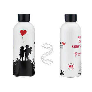 YOU BOTTLES ΜΠΟΥΚΑΛΙ ΘΕΡΜΟΣ ΑΝΟΞΕΙΔΩΤΟ 500ml BANKSY S GRAFFITI KID S ON GUN S HILL YBK27277