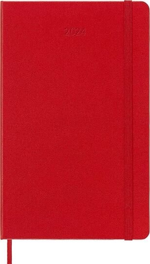 2024 ΗΜΕΡΟΛΟΓΙΟ MOLESKINE LARGE (13x21cm) HARD COVER SCARLET RED WEEKLY DIARY (ΕΒΔΟΜΑΔΙΑΙΟ ΗΜΕΡΟΛΟΓΙΟ ΕΤΟΥΣ)