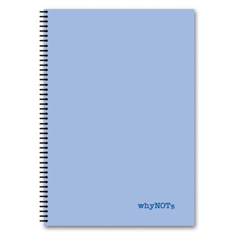 WHYNOTE ΤΕΤΡΑΔΙΟ ΣΠΙΡΑΛ Α4 (21x29,7cm) 2 ΘΕΜΑΤΩΝ 60φ PASTEL ΜΠΛΕ 810016