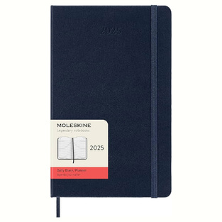 2025 ΗΜΕΡΟΛΟΓΙΟ MOLESKINE LARGE (13x21cm) HARD COVER SAPPHIRE BLUE DAILY DIARY (ΗΜΕΡΗΣΙΟ ΗΜΕΡΟΛΟΓΙΟ ΕΤΟΥΣ)