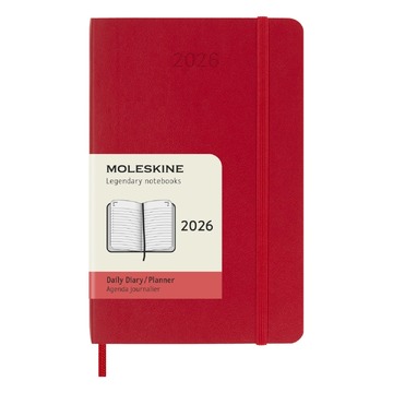 2026 ΗΜΕΡΟΛΟΓΙΟ MOLESKINE POCKET (9x14cm) SOFT COVER SCARLET RED DAILY DIARY PLANNER (ΗΜΕΡΗΣΙΟ ΗΜΕΡΟΛΟΓΙΟ ΕΤΟΥΣ)