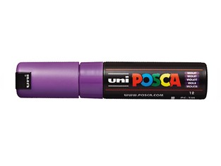 POSCA ΜΑΡΚΑΔΟΡΟΣ ΧΟΝΔΡΟΣ ΣΤΡΟΓΓΥΛΗ ΜΥΤΗ PC7M VIOLET ΒΙΟΛΕΤΙ ΜΩΒ