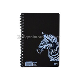 SKAG ΤΕΤΡΑΔΙΟ ΣΠΙΡΑΛ 17x25cm 3 ΘΕΜΑΤΩΝ 90φ BLACK AND WHITE ΖΕΒΡΑ 292535