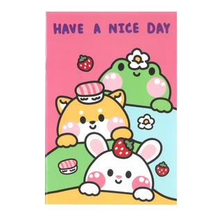 GIM ΤΕΤΡΑΔΙΟ ΚΑΡΦΙΤΣΑ 17x25cm 40φ HAVE A NICE DAY ΡΟΖ 300 01400