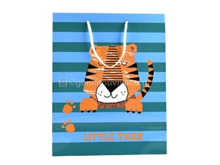 ΤΣΑΝΤΑ ΣΑΚΟΥΛΑ ΔΩΡΟΥ ΜΕΓΑΛΗ LARGE 26x32cm LITTLE TIGER OHAKV