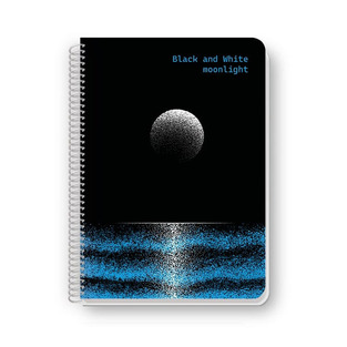 BLACK AND WHITE ΤΕΤΡΑΔΙΟ ΣΠΙΡΑΛ A4 (21x29,7cm) 2 ΘΕΜΑΤΩΝ 60φ MOONLIGHT ΜΠΛΕ 15719